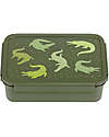 A Little Lovely Company Bento Lunch Box - Crocodiles - with Removable Compartments Snack Boxes