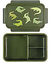 A Little Lovely Company Bento Lunch Box - Crocodiles - with Removable Compartments Snack Boxes