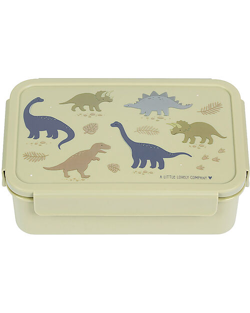A Little Lovely Company Bento Lunch Box - Dinosaurs - with Removable Compartments Snack Boxes