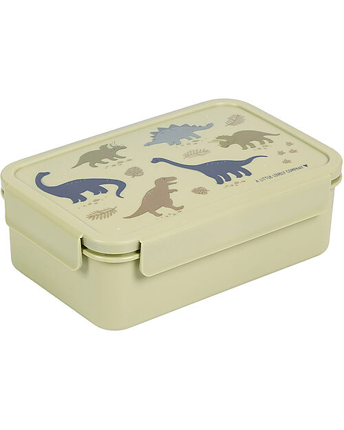A Little Lovely Company Bento Lunch Box - Dinosaurs - with Removable Compartments Snack Boxes