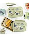 A Little Lovely Company Bento Lunch Box - Dinosaurs - with Removable Compartments Snack Boxes