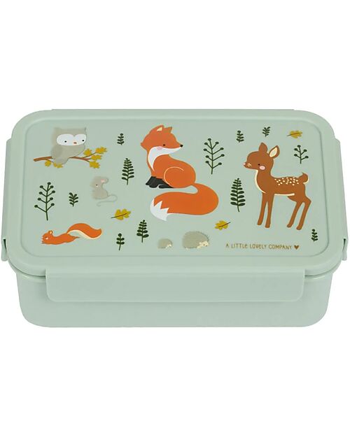 A Little Lovely Company Bento Lunch Box - Forest Friends - Removable Compartments Snack Boxes