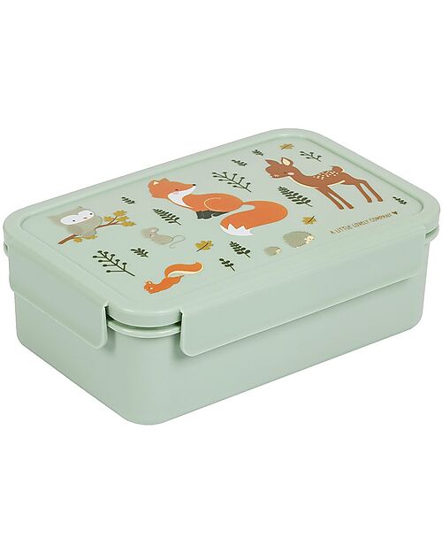 A Little Lovely Company Bento Lunch Box - Forest Friends - Removable Compartments Snack Boxes