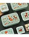A Little Lovely Company Bento Lunch Box - Forest Friends - Removable Compartments Snack Boxes