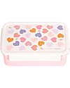 A Little Lovely Company Bento Lunch Box - Hearts - Removable Compartments Food Containers