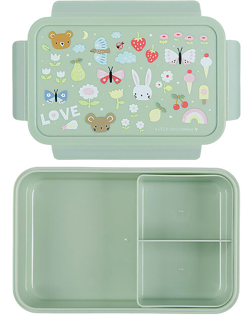 A Little Lovely Company Bento Lunch Box - Joy - with Removable Compartments Snack Boxes