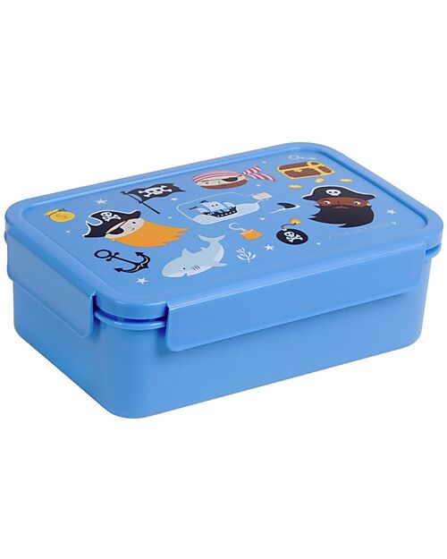 A Little Lovely Company Bento Lunch Box - Pirates - Removable Compartments Snack Boxes