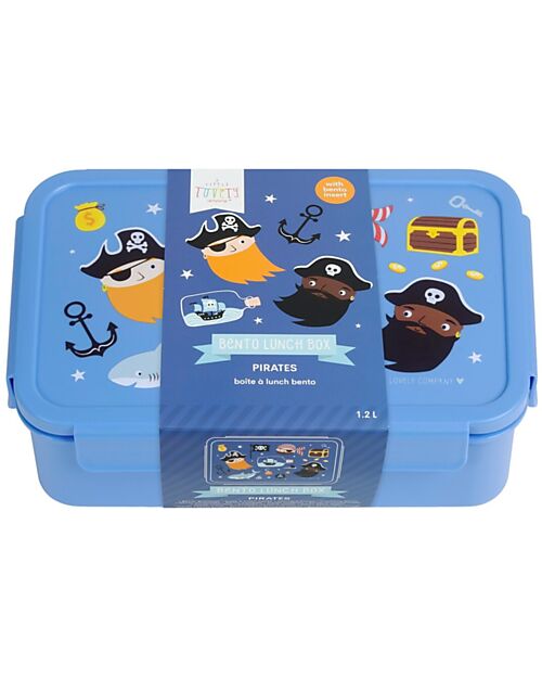 A Little Lovely Company Bento Lunch Box - Pirates - Removable Compartments Snack Boxes