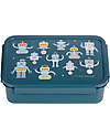 A Little Lovely Company Bento Lunch Box - Robot - Removable Compartments Snack Boxes