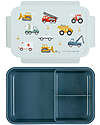 A Little Lovely Company Bento Lunch Box - Vehicles - with Removable Compartments Snack Boxes