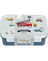 A Little Lovely Company Bento Lunch Box - Vehicles - with Removable Compartments Snack Boxes
