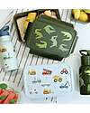 A Little Lovely Company Bento Lunch Box - Vehicles - with Removable Compartments Snack Boxes