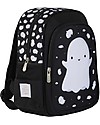 A Little Lovely Company Big Backpack, Ghost, 27 x 32 x 15 cm - Black Kindergarten Backpacks