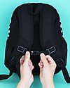 A Little Lovely Company Big Backpack, Ghost, 27 x 32 x 15 cm - Black Kindergarten Backpacks