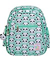A Little Lovely Company Big Backpack, Panda, 25 x 32 x 16 cm - Aqua Kindergarten Backpacks