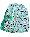 A Little Lovely Company Big Backpack, Panda, 25 x 32 x 16 cm - Aqua Kindergarten Backpacks