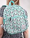 A Little Lovely Company Big Backpack, Panda, 25 x 32 x 16 cm - Aqua Kindergarten Backpacks