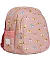 A Little Lovely Company Big Backpack with Insulated Compartment - Butterflies - 27x32x19 cm Kindergarten Backpacks
