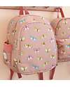 A Little Lovely Company Big Backpack with Insulated Compartment - Butterflies - 27x32x19 cm Kindergarten Backpacks