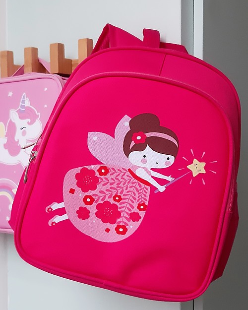 A Little Lovely Company Big Backpack with Insulated Compartment - Fairy - 27x32x19 cm Kindergarten Backpacks