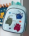 A Little Lovely Company Big Backpack with Insulated Compartment - Monsters - 27x32x19 cm Kindergarten Backpacks