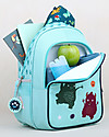A Little Lovely Company Big Backpack with Insulated Compartment - Monsters - 27x32x19 cm Kindergarten Backpacks