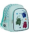 A Little Lovely Company Big Backpack with Insulated Compartment - Monsters - 27x32x19 cm Kindergarten Backpacks