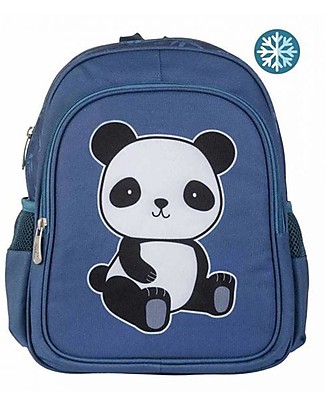 A Little Lovely Company Big Backpack with Insulated Compartment - Panda - 27x32x19 cm Large Backpacks