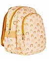 A Little Lovely Company Big Backpack with Insulated Compartment - Rainbows - 27x32x19 cm Kindergarten Backpacks