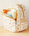 A Little Lovely Company Big Backpack with Insulated Compartment - Rainbows - 27x32x19 cm Kindergarten Backpacks