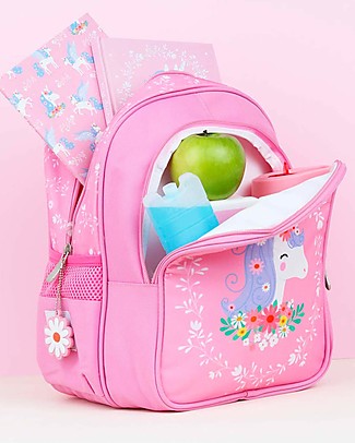 A Little Lovely Company Big Backpack with Insulated Compartment - Unicorn - 27x32x19 cm Large Backpacks