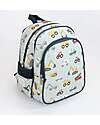 A Little Lovely Company Big Backpack with Insulated Compartment - Vehicles - 27x32x19 cm Backpack