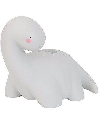 A Little Lovely Company Big LED Light, Brontosaurus - Grey Bedside Lamps