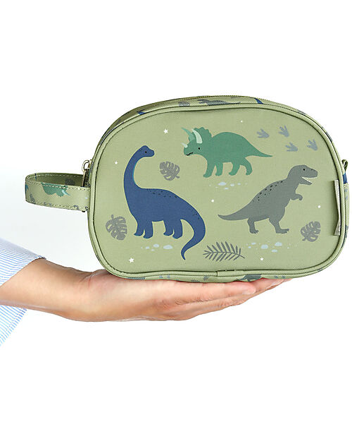 A Little Lovely Company Big Pencil Case - Dinosaurs - 20.5 x 14 x 9.5 cm Pencil Cases
