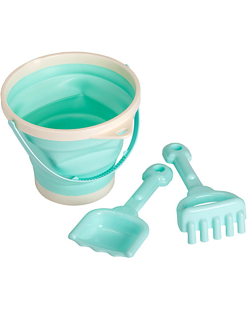 A Little Lovely Company Bucket and Spade Set: Mint Beach Toys