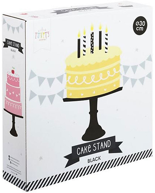 A Little Lovely Company Cake Stand Large - Black Bowls & Plates