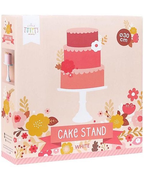 A Little Lovely Company Cake Stand: Large - White Bowls & Plates
