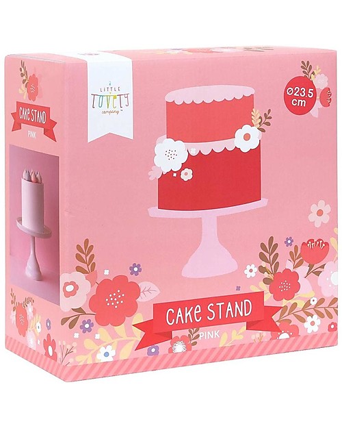 A Little Lovely Company Cake Stand Small - Pink Bowls & Plates