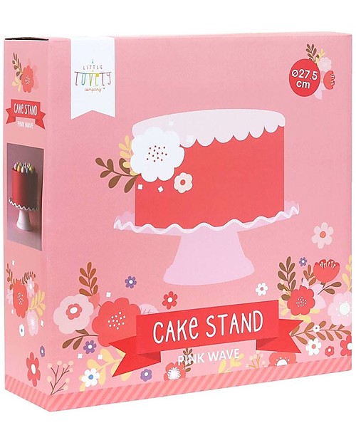 A Little Lovely Company Cake Stand Wave - Pink Bowls & Plates