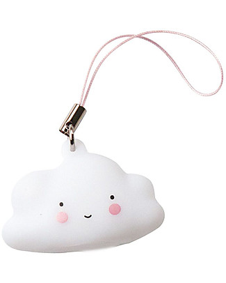 A Little Lovely Company Charm, Cloud - White Key Rings