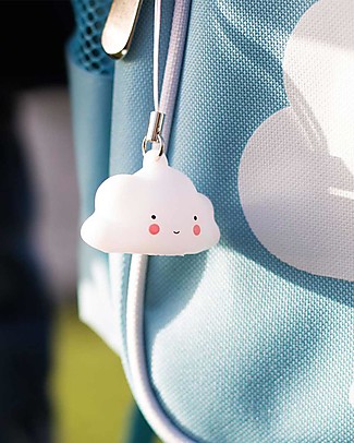 A Little Lovely Company Charm, Cloud - White Key Rings