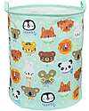 A Little Lovely Company Cotton Storage Basket - 40x50x40 cm - Amici Animali Laundry Basket