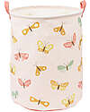 A Little Lovely Company Cotton Storage Basket - 40x50x40 cm - Butterflies Toy Storage Boxes