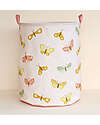 A Little Lovely Company Cotton Storage Basket - 40x50x40 cm - Butterflies Toy Storage Boxes