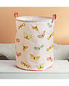 A Little Lovely Company Cotton Storage Basket - 40x50x40 cm - Butterflies Toy Storage Boxes