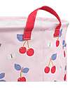 A Little Lovely Company Cotton Storage Basket - 40x50x40 cm - Cherries Toy Storage Boxes
