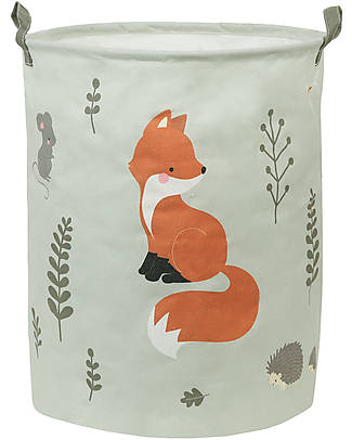 A Little Lovely Company Cotton Storage Basket - 40x50x40 cm - Forest Friends Storage organisers