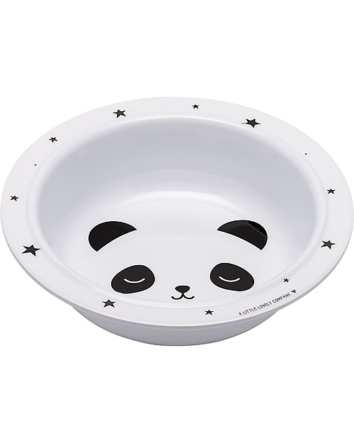 A Little Lovely Company Dinner Set Panda, Black/White - 100% Safe Meal Sets