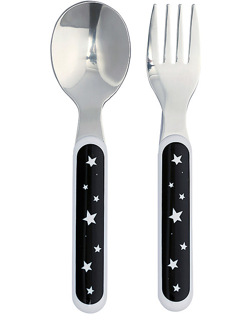 A Little Lovely Company Dinner Set Panda, Black/White - 100% Safe Meal Sets
