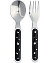 A Little Lovely Company Dinner Set Panda, Black/White - 100% Safe Meal Sets